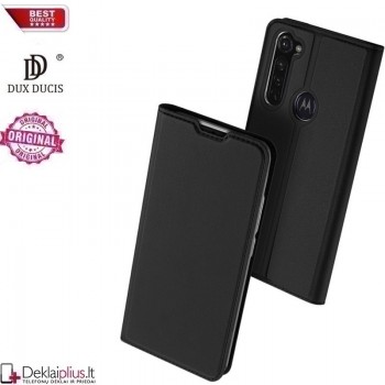 Dux Ducis dirbtinės odos atverčiamas dėklas - juodas (Motorola Moto G Pro)
